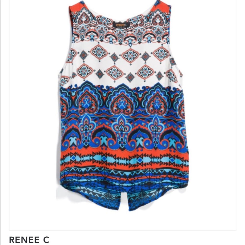 Renee C Linscott Split Back Blouse